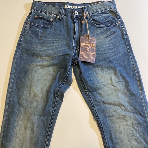 Flypaper Blue SZ 30 x 32 Bootcut Denim Blue Jeans New D30 - Picture 3 of 14